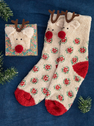 Cozy Critter Socks Reindeer