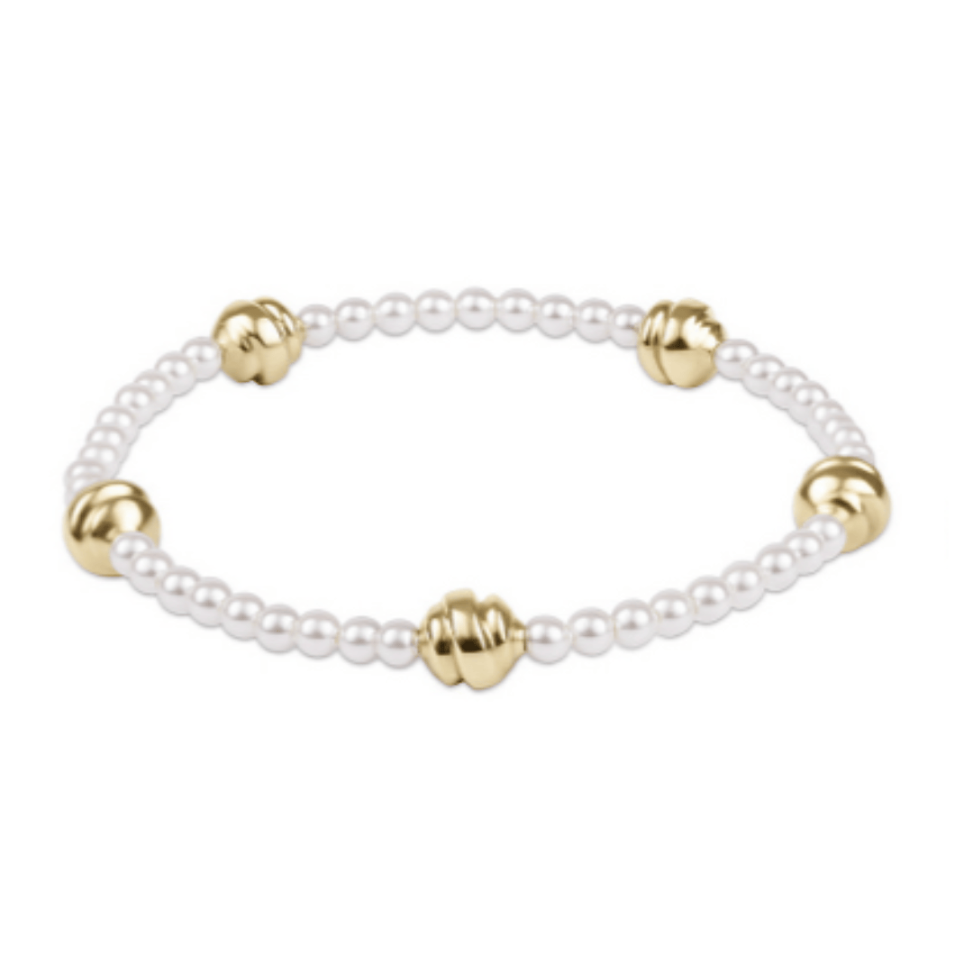 Enewton Admire 14kt Gold-Filled &amp; 3mm Pearl Stretch Bracelet