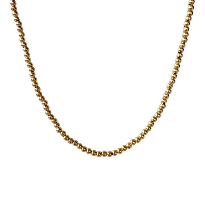 Jackie Tides Gold Filled Everyday 3mm Beaded Necklace
