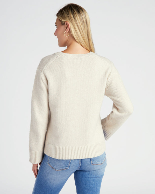 Serene Amour Sweater in Light Oatmeal Heather
