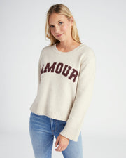 Serene Amour Sweater in Light Oatmeal Heather