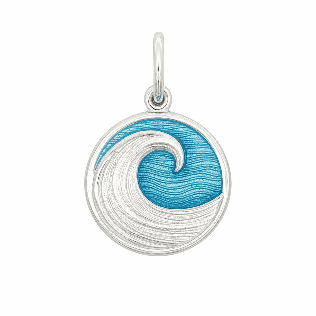 Lola Wave Pendant - Silver