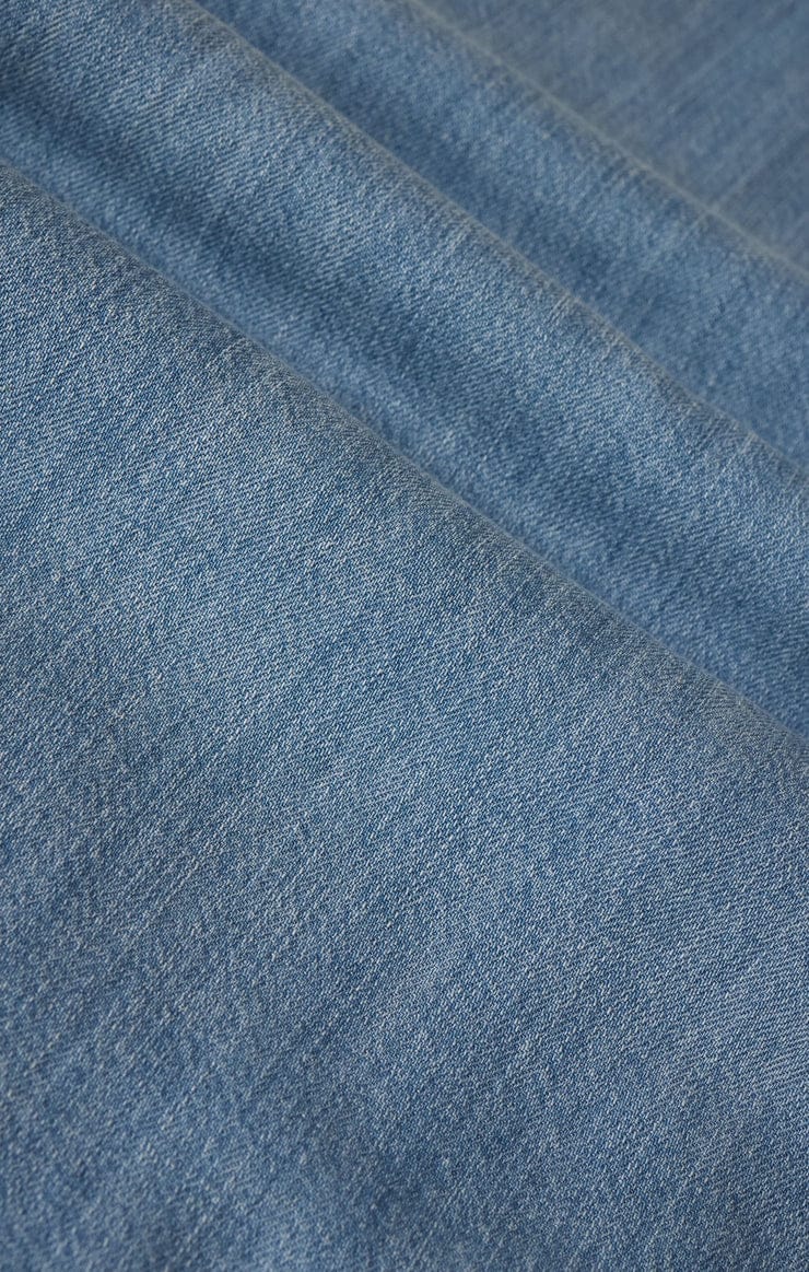 Z Supply Napa Denim Mini Dress in Shoreline