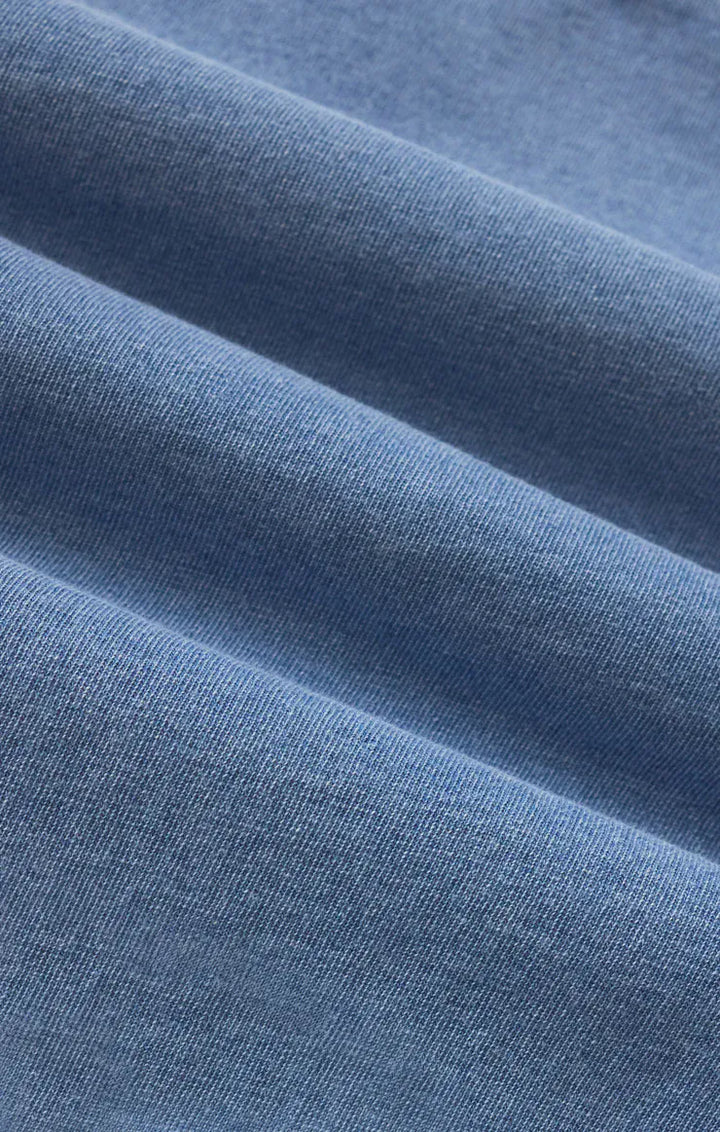 Z Supply Kalani Jersey Denim Dress in Santorini Indigo