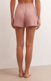 Cozy Days Thermal Short in Dusty Blush