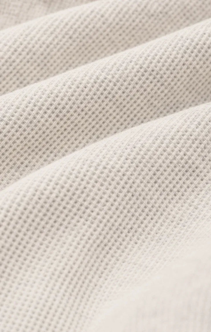 Z Supply Waffle Brushed Thermal Tee in Feather Grey