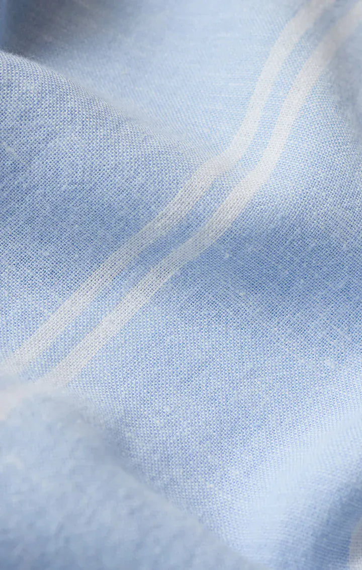 Z Supply The Perfect Linen Striped Short in Blue Light