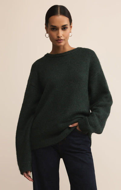 Snowed In Sweater in Garland Green