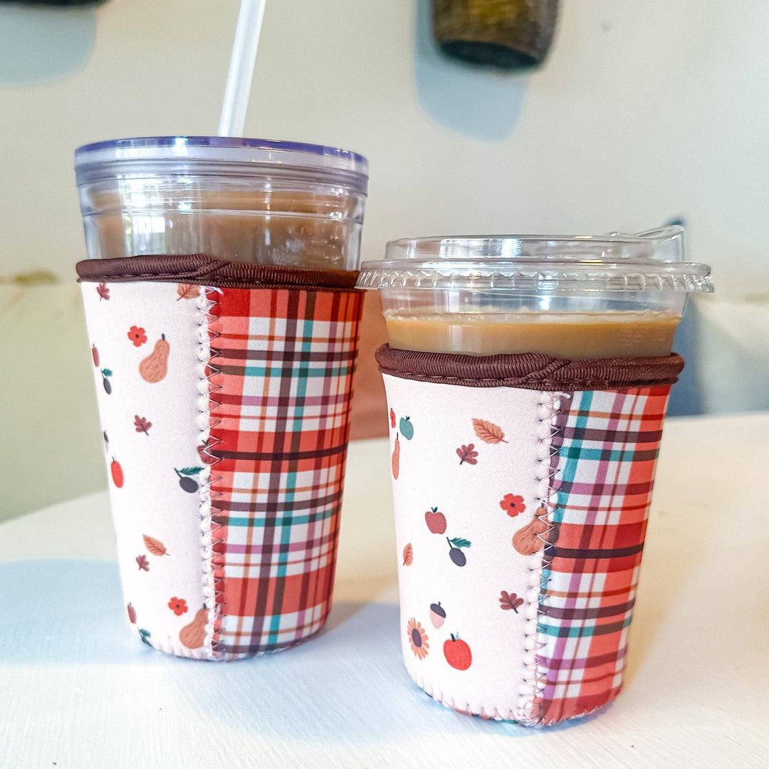 Harvest Plaid Reusable Coffee Sleeve