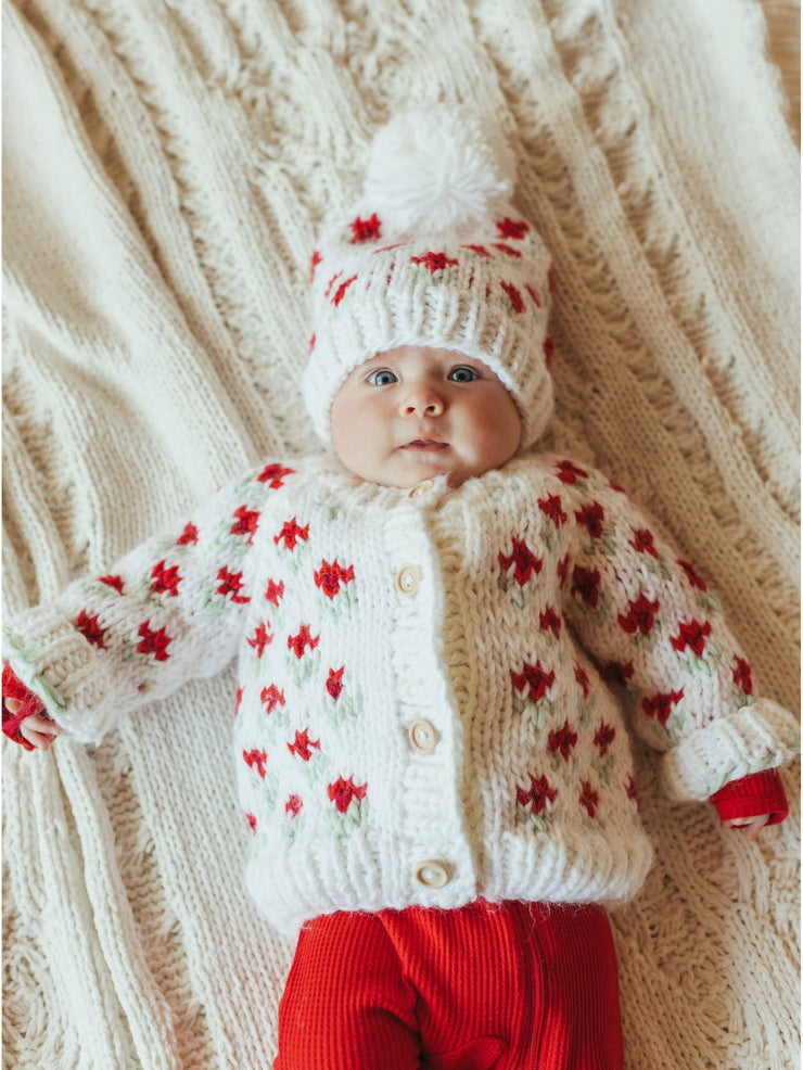 Baby Bitty Blooms Cardigan Sweater