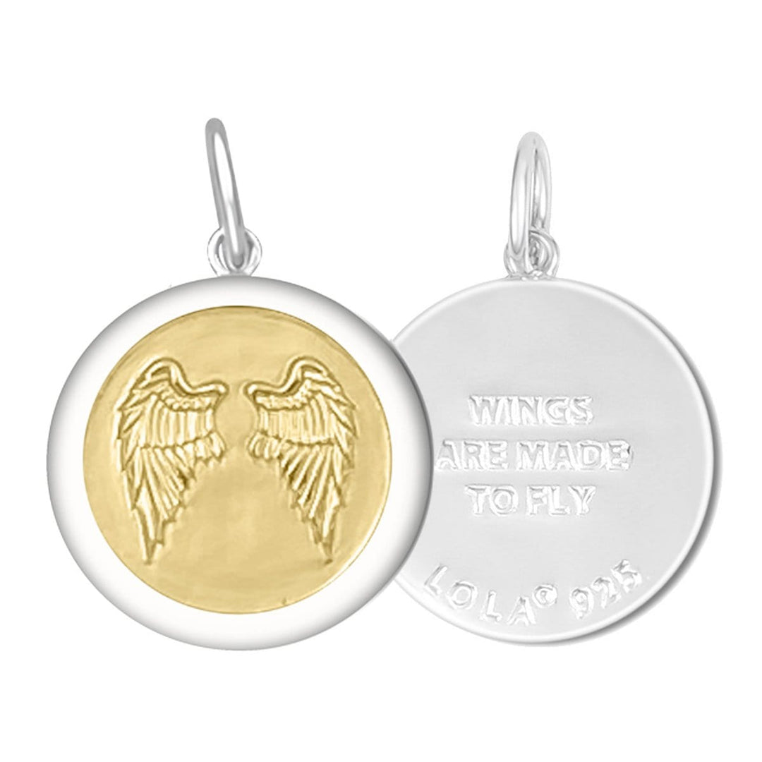 Lola Angel Wings Made to Fly - Alpine White &amp; Gold