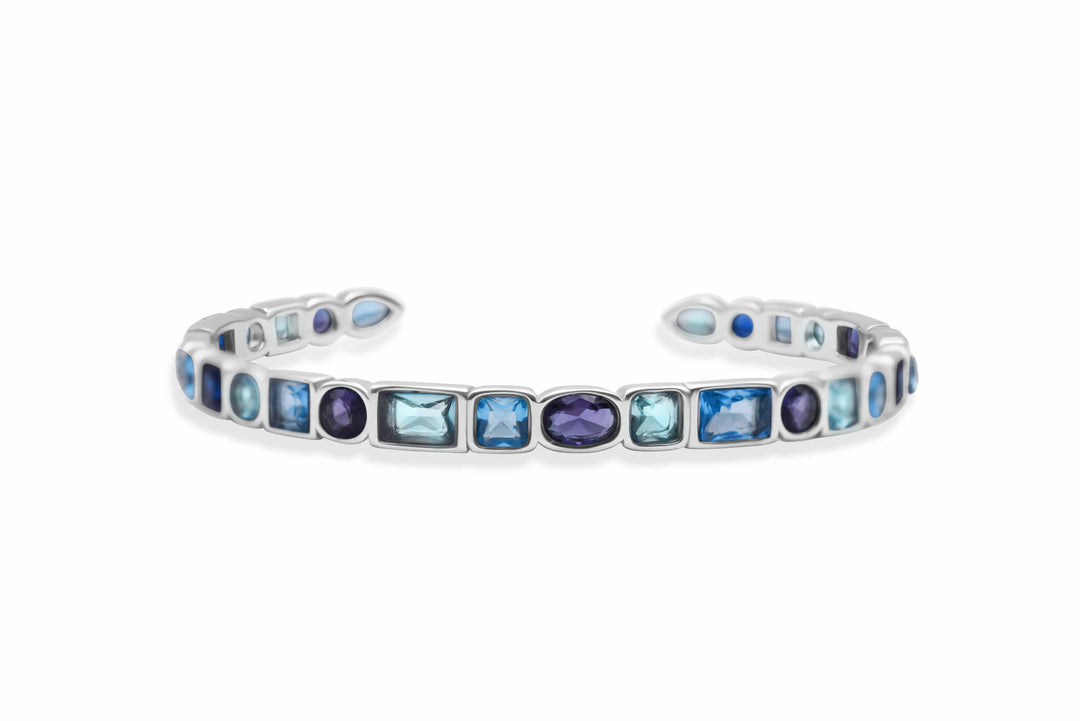 Isla Crystal Cove Waterproof Silver Cuff Bracelet Isla Crystal Cove Waterproof Silver Cuff Bracelet Bella Blues Bracelet
