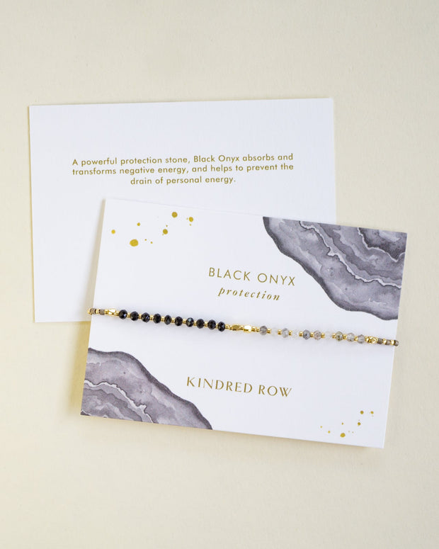 Healing Gemstone Bracelet - Black Onyx for Protection
