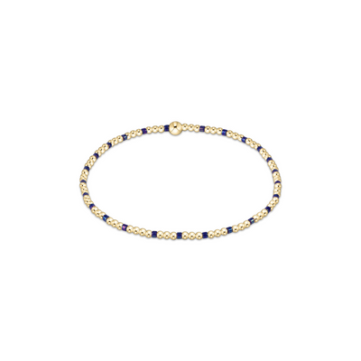 Enewton Hope Sincerity Pattern 2mm Bead Bracelet - Blue Metallic