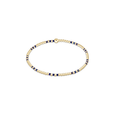 Enewton Hope Joy Pattern 2mm Bead Bracelet - Blue Metallic