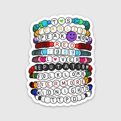Eras Friendship Bracelets Sticker - Includes New Era