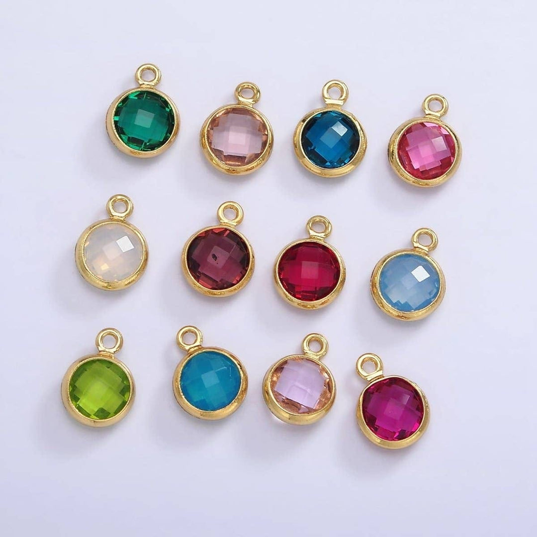 Birthstone CZ 7mm Charm