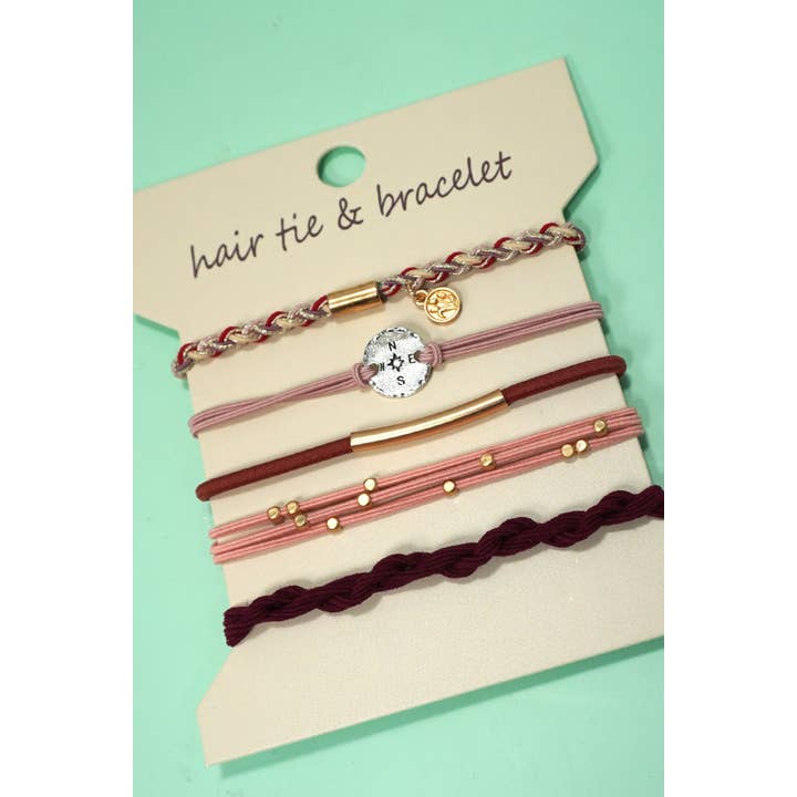 Cute Bracelet Hair Tie Set