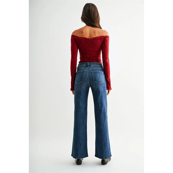 Mica Denim High-Rise Wide-Leg Jeans Mica Denim High-Rise Wide-Leg Jeans | The Red Owl Bottoms