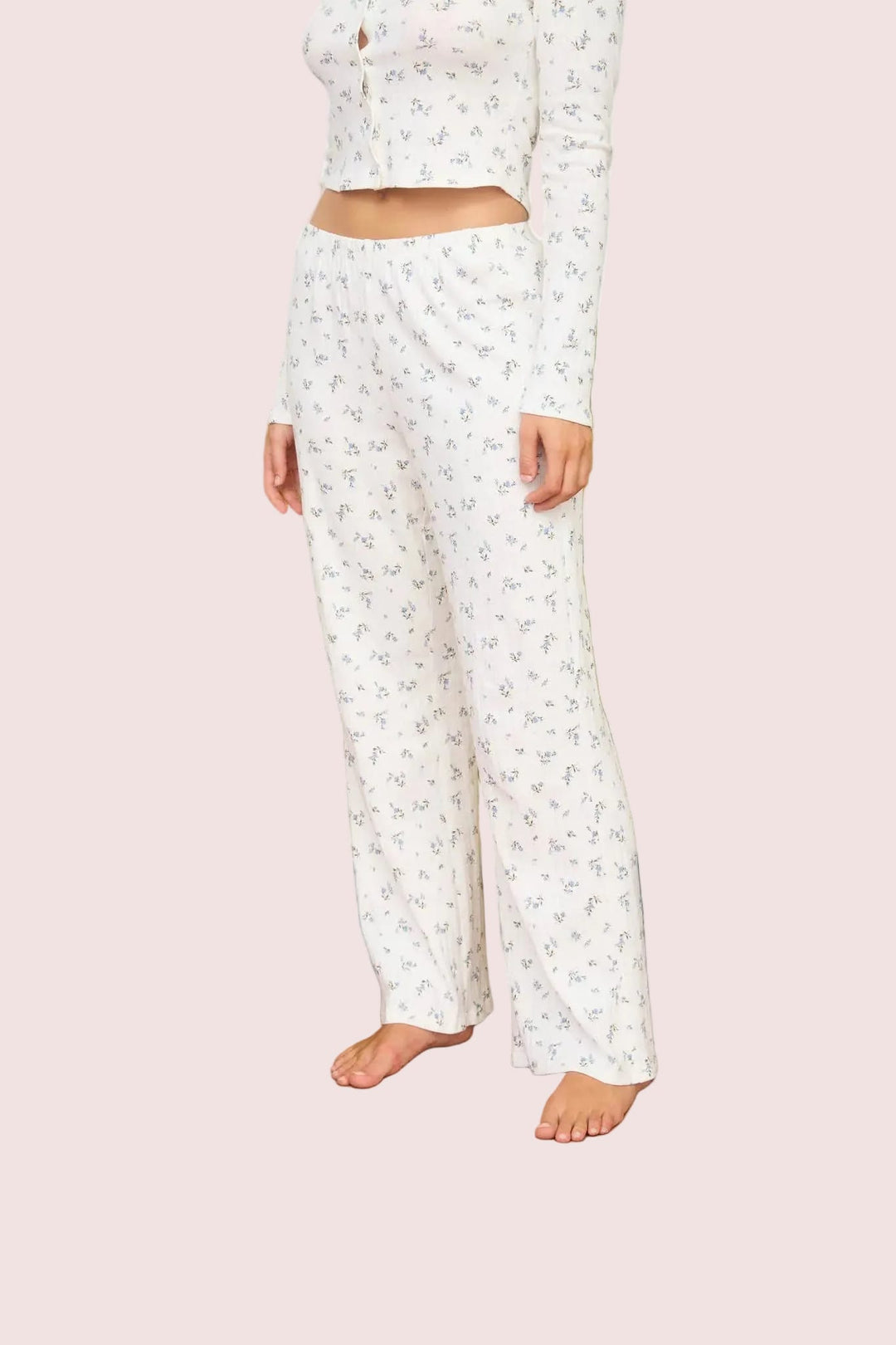 Bluebell Pointelle Lounge Set - Medium