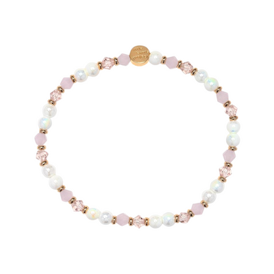 Little Words Project Pink Chalk Base Charm Bracelet