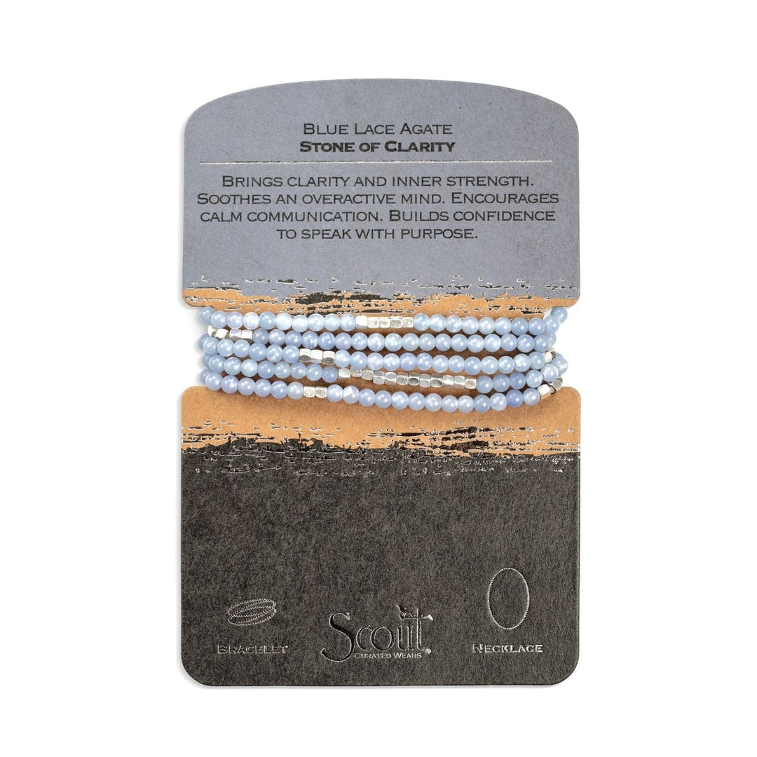 Scout Curated Wears Stone Wrap - Blue Lace Agate