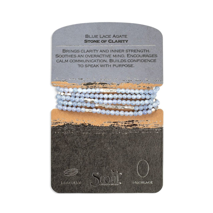 Scout Curated Wears Stone Wrap - Blue Lace Agate