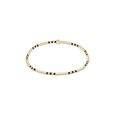 Enewton Hope Joy Pattern 2mm Bead Bracelet - Chocolate