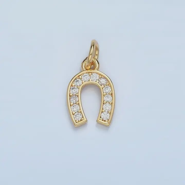 Crystal Horseshoe Charm Crystal Horseshoe Charm Charms