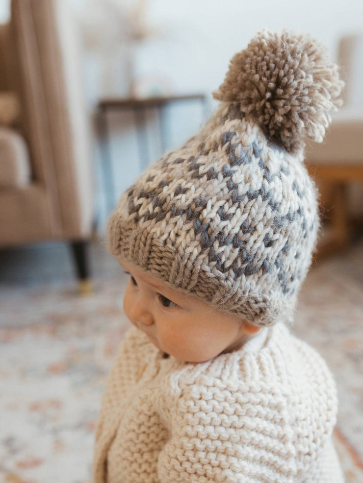 Baby Fairisle Pebble Beanie Hat