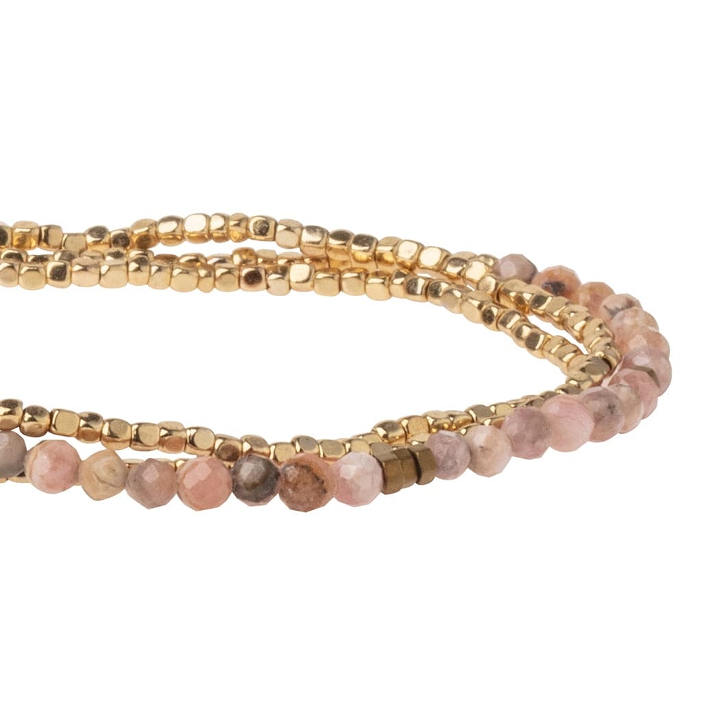 Scout Curated Wears Delicate Stone Wrap - Rhodochrosite Scout Curated Wears Delicate Stone Wrap - Rhodochrosite Bracelet