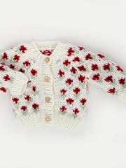 Baby Bitty Blooms Cardigan Sweater