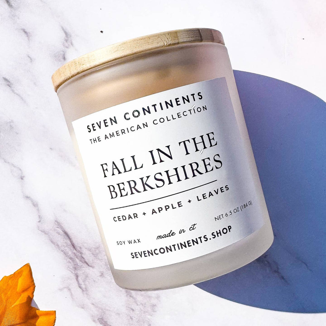 Seven Continents Fall in the Berkshires Candle