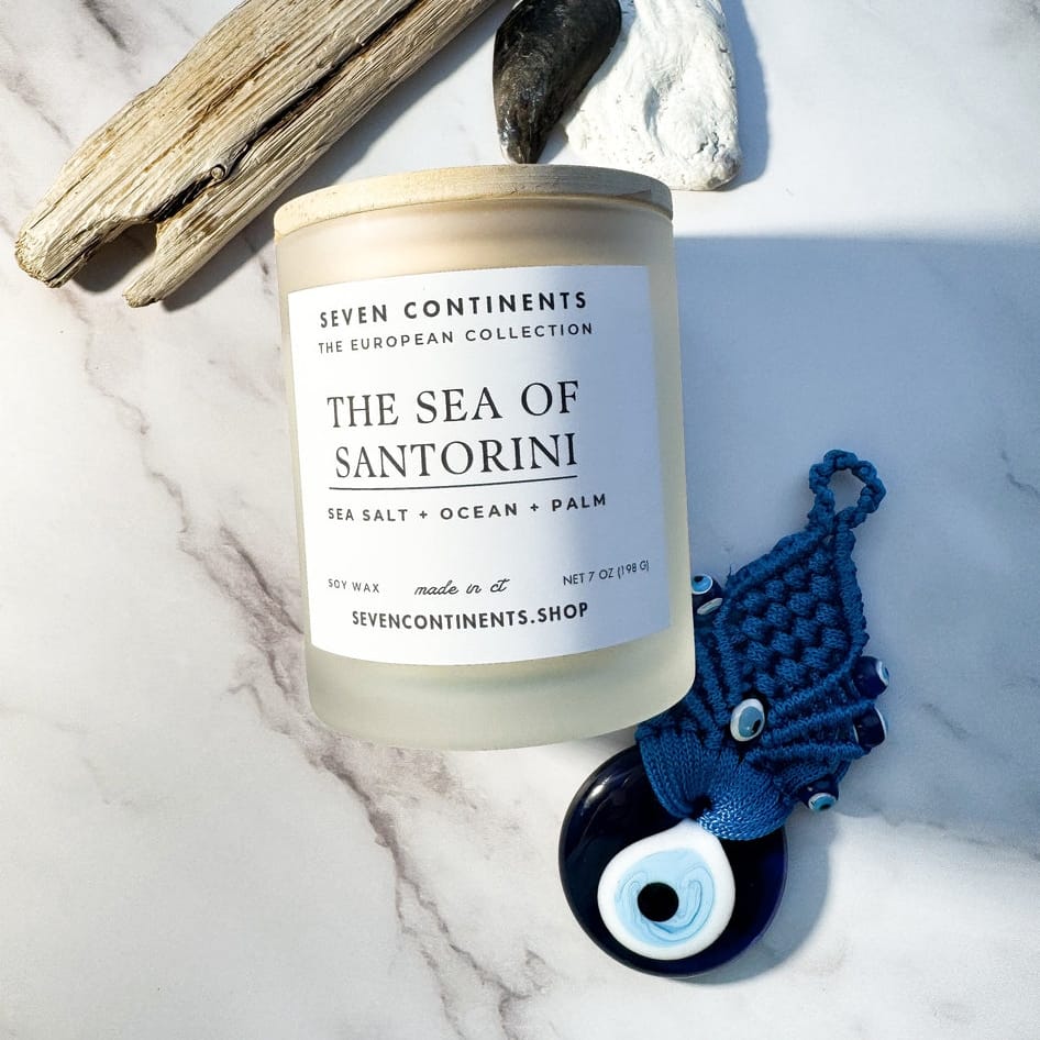 Seven Continents The Sea of Santorini Candle