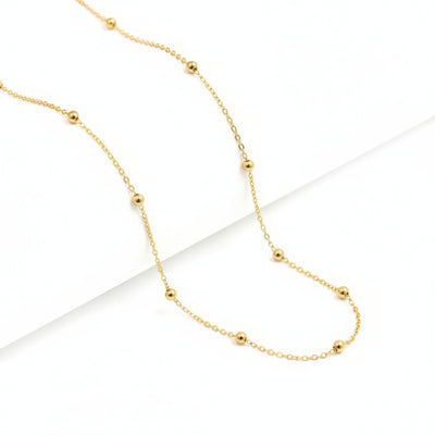 Gold Filled Beaded Necklace