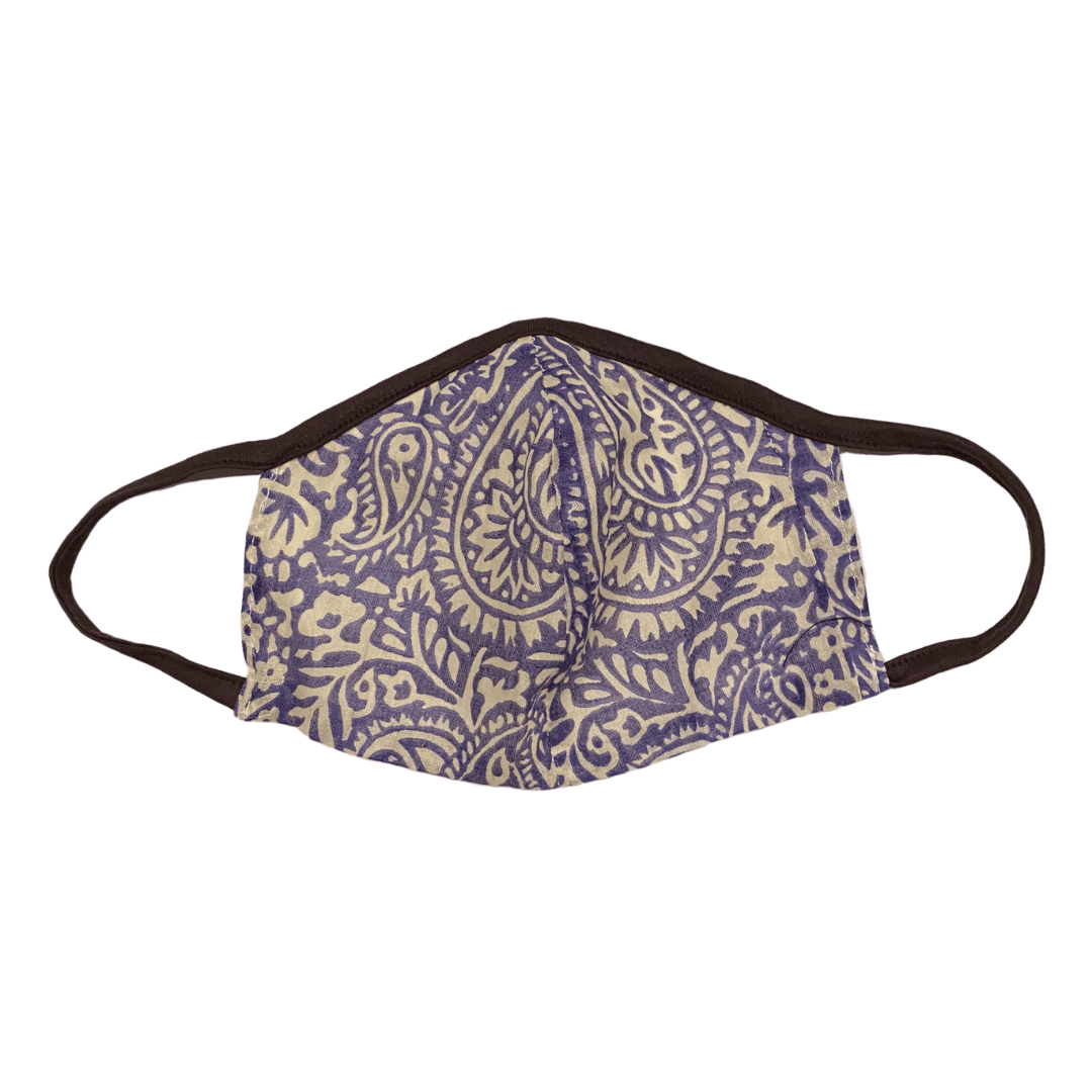 Blue Floral Mask w/ Filter Pocket Blue Floral Mask w/ Filter Pocket Masks