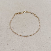 Gold Filled Petite Tennis Bracelet