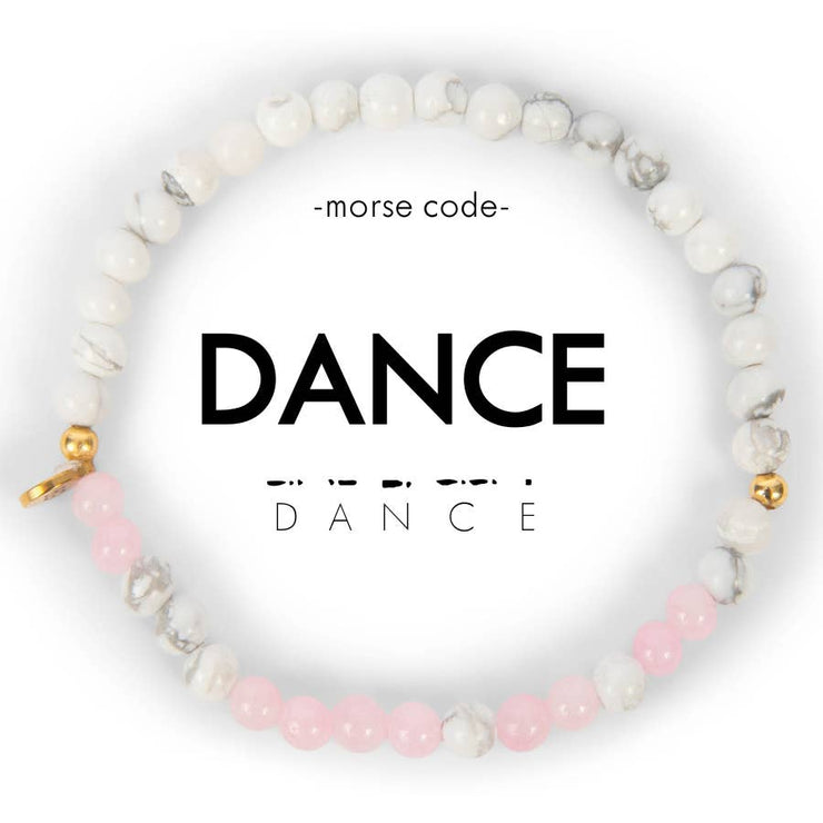 Dance Morse Code Bracelet