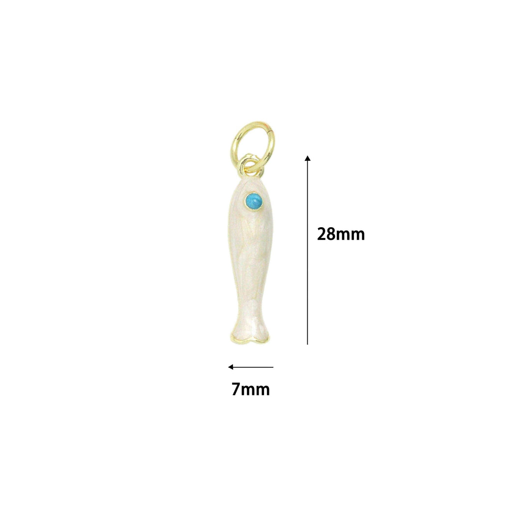 Pearly Reef Fish Pendant 18kt Gold-Plated Pearly Fish Statement Pendant | The Red Owl Pendant Bar