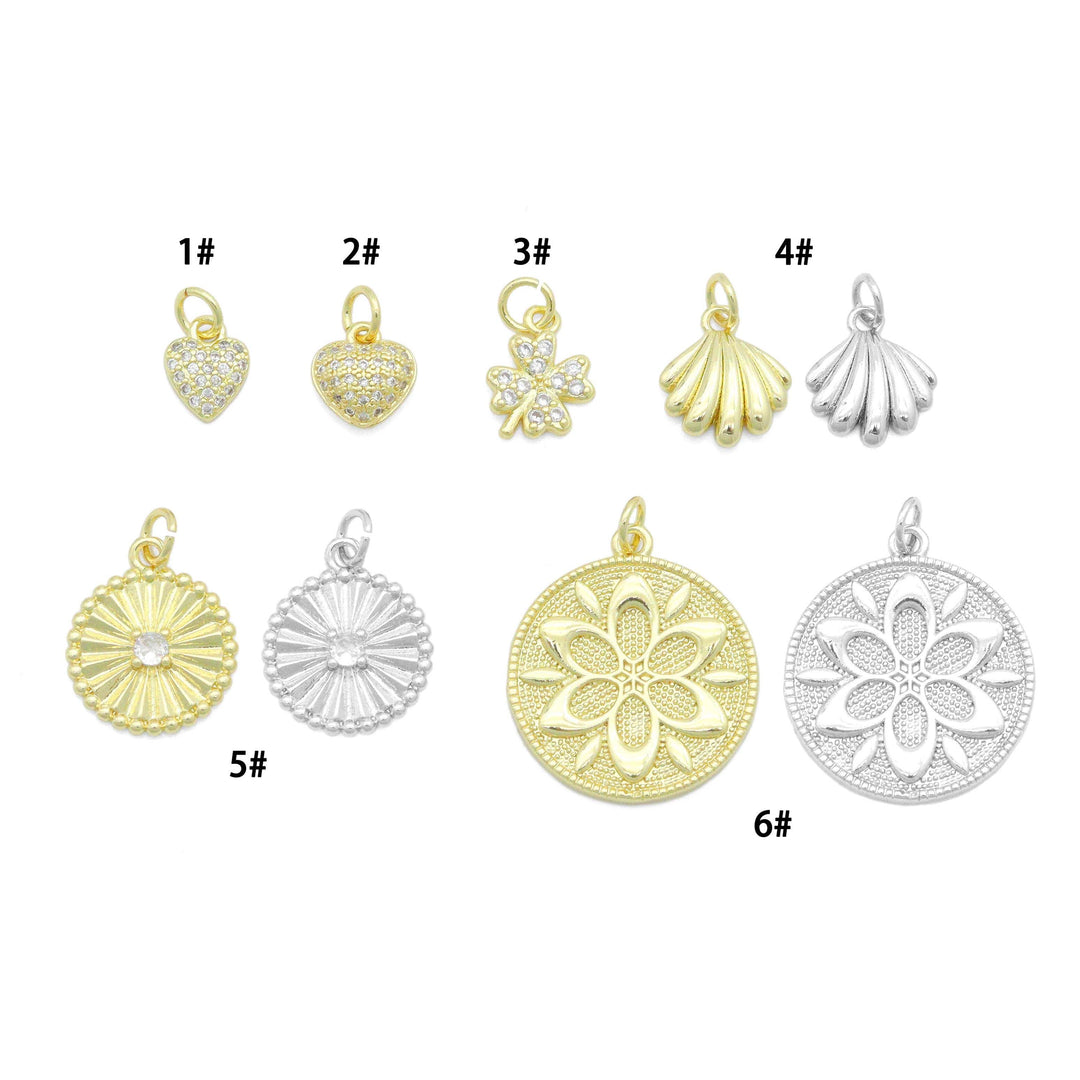 Floral Coin Pendant