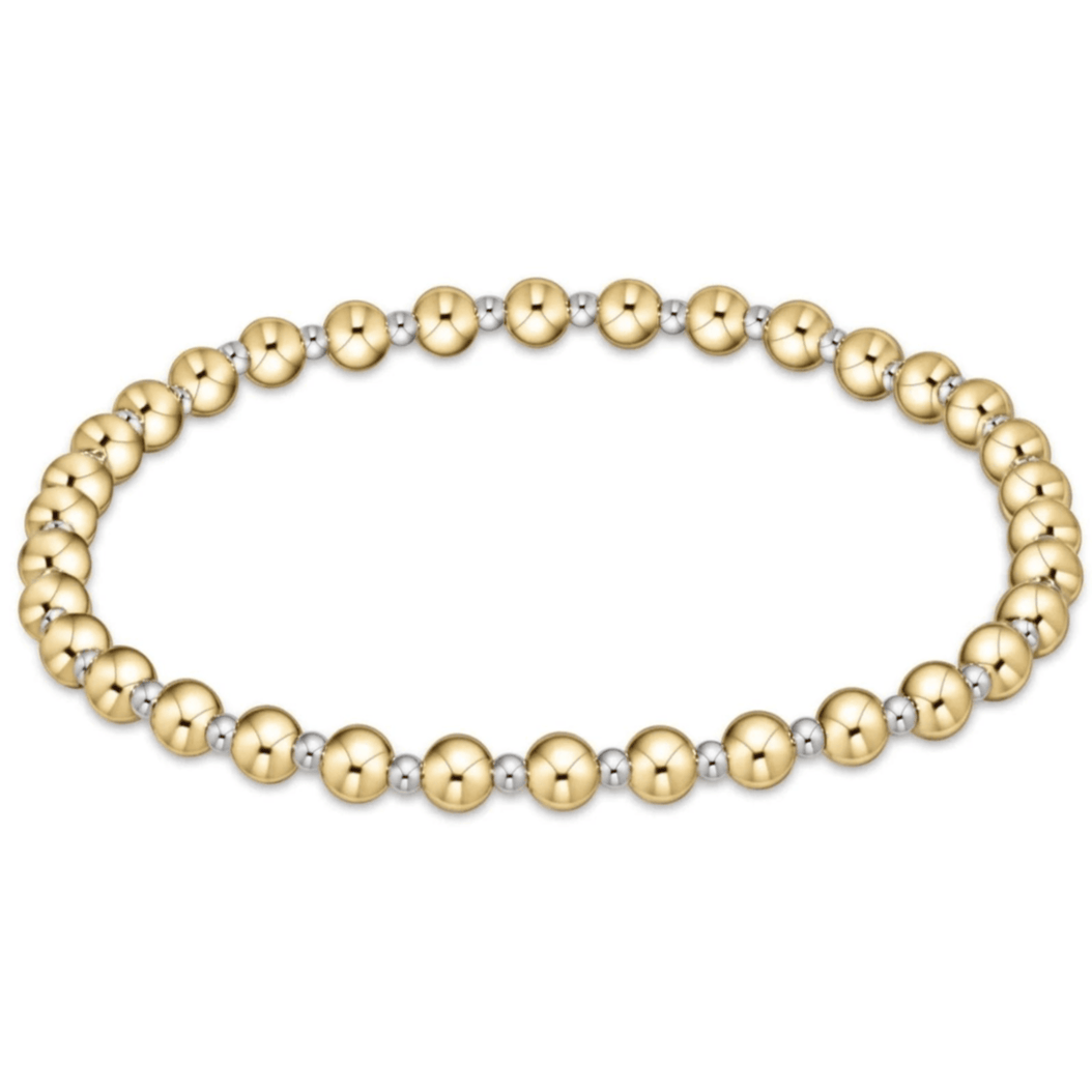 Enewton Grateful 4mm Bead Bracelet - Mixed Metal