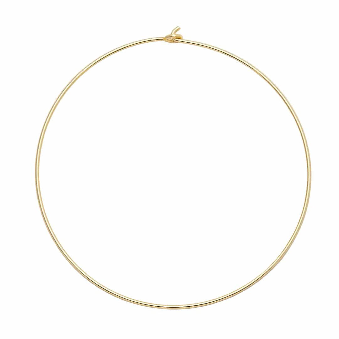 18kt Gold Plated 2mm Floating Collar Necklace - Pendant Bar Base 18kt Gold Plated 2mm Floating Collar Necklace - Pendant Bar Base Necklace