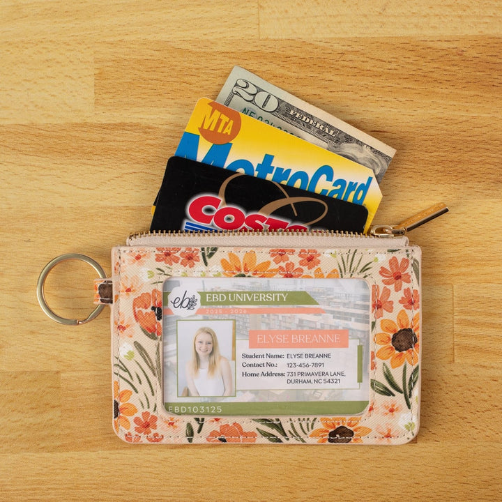 Elyse Breanne ID Holder Wallet - Sunny Poppies