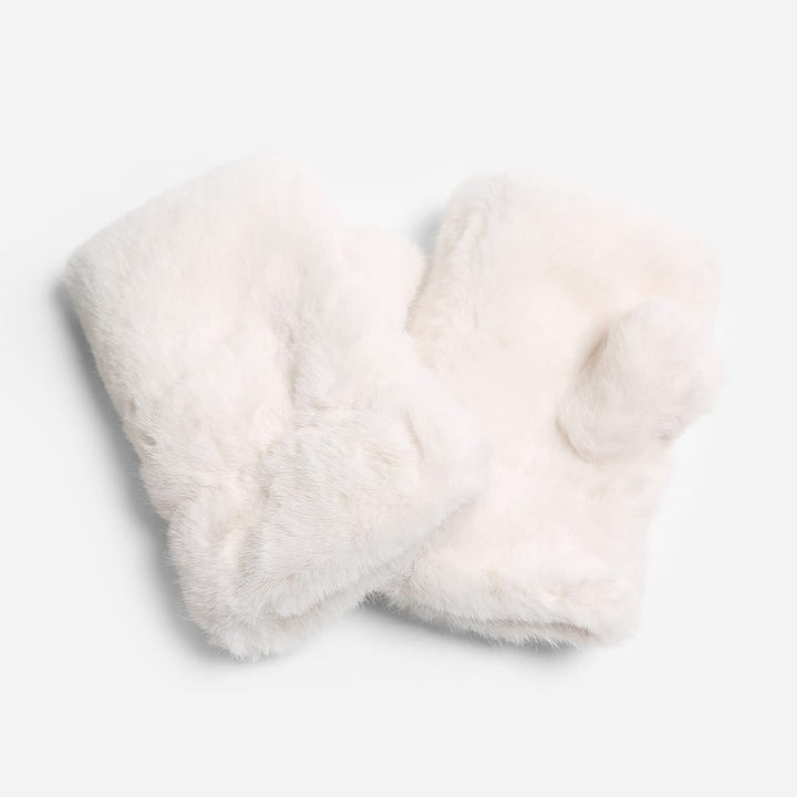 Faux Fur Fingerless Gloves Faux Fur Fingerless Gloves | Cozy Winter Accessories White Gloves