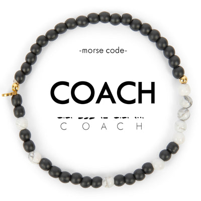 Coach Morse Code Bracelet