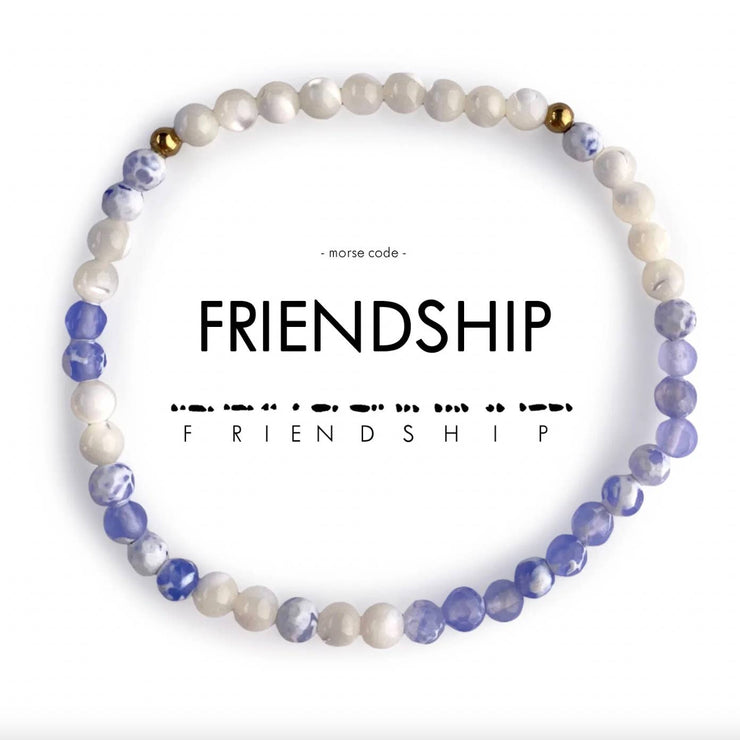 Morse Code Friendship Bracelet Matching Set