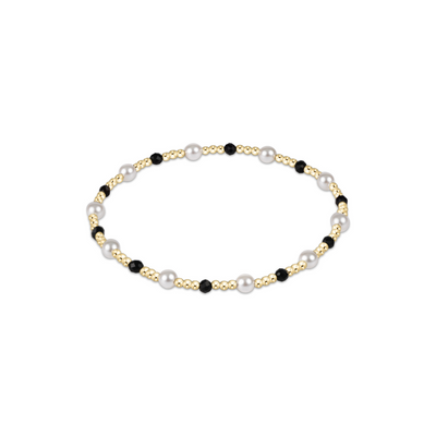 Enewton Pearl Sincerity Pattern 4mm Bead Bracelet - Faceted Onyx
