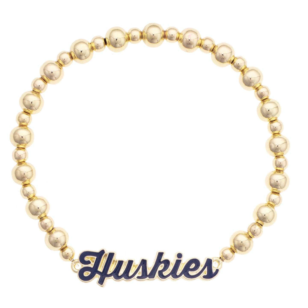 PREORDER: Connecticut Huskies Scripted Enamel Stretch Bracelet