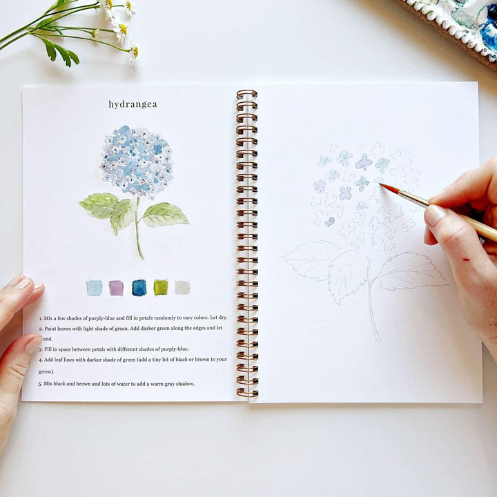 Emily Lex Studio Watercolor Flowers Workbook