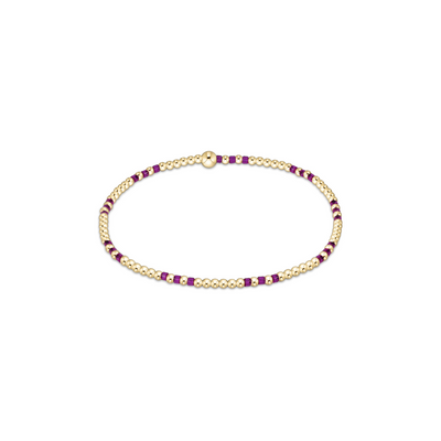 Enewton Hope Joy Pattern 2mm Bead Bracelet - Fuchsia